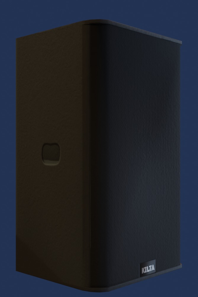 Kilta 15 Passive Full-Range Speaker Low-poly 3D model_4