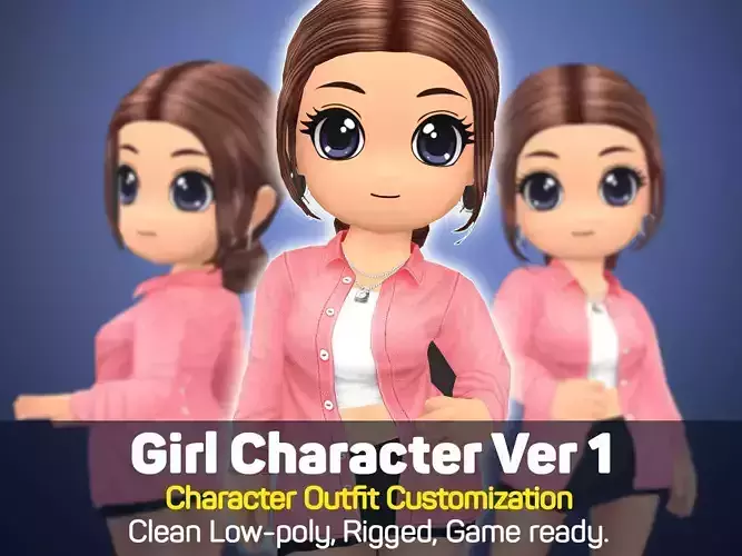 Girl Character V1 - Outfit Customization