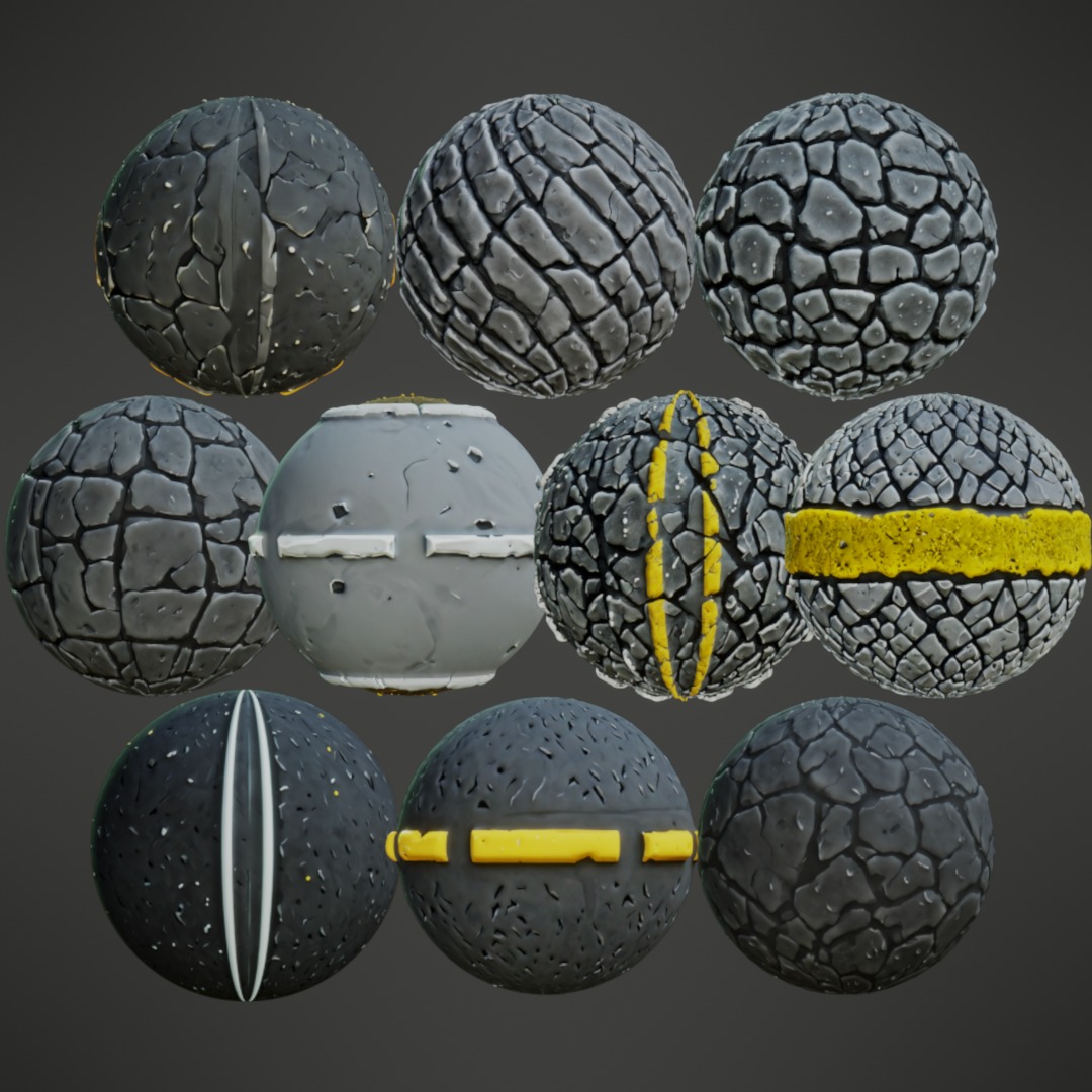 Stylized PBR Textures Mega Bundle Texture_7