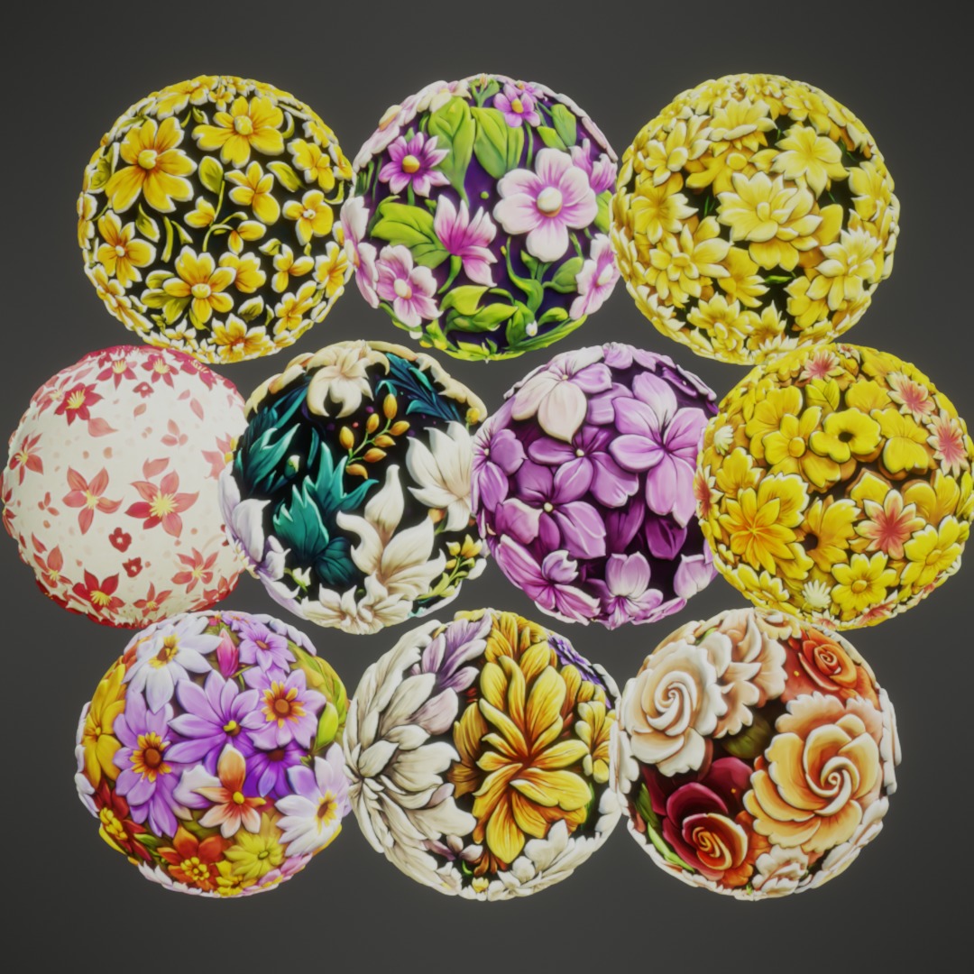 Stylized PBR Textures Mega Bundle Texture_17