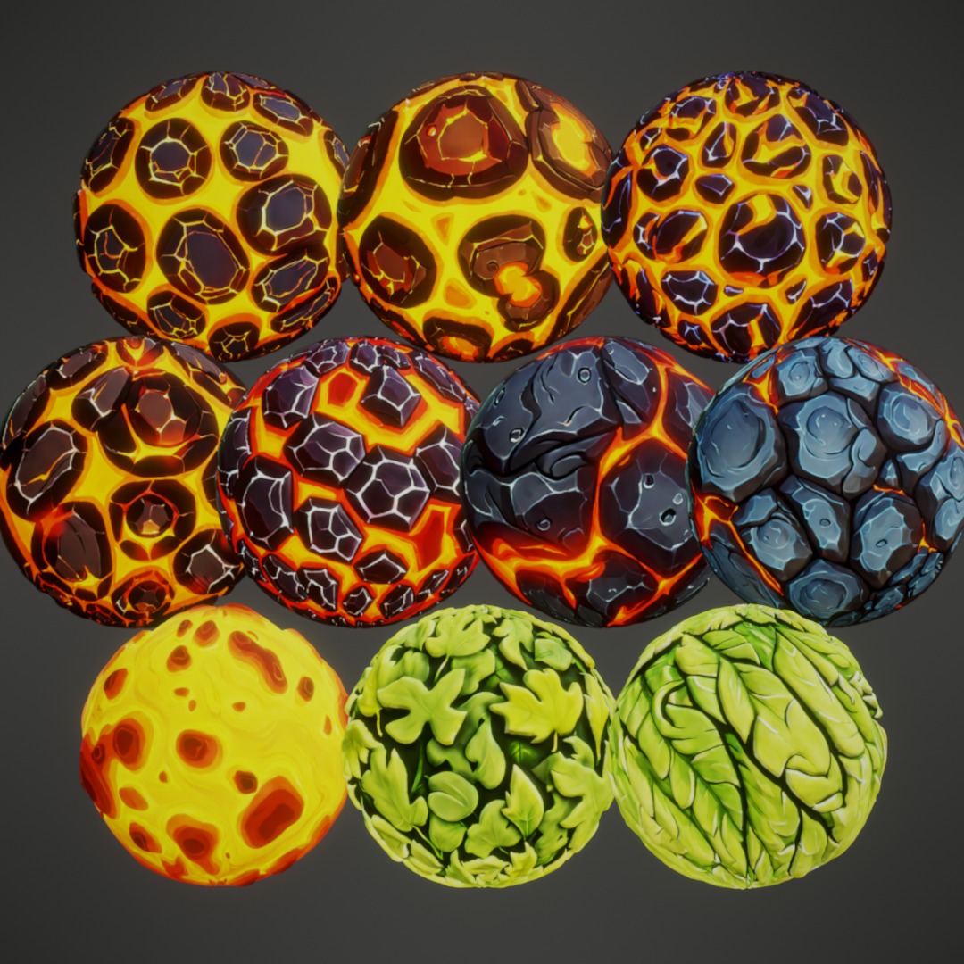 Stylized PBR Textures Mega Bundle Texture_34