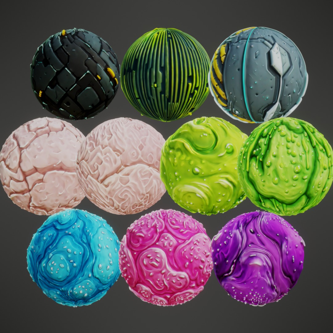 Stylized PBR Textures Mega Bundle Texture_48