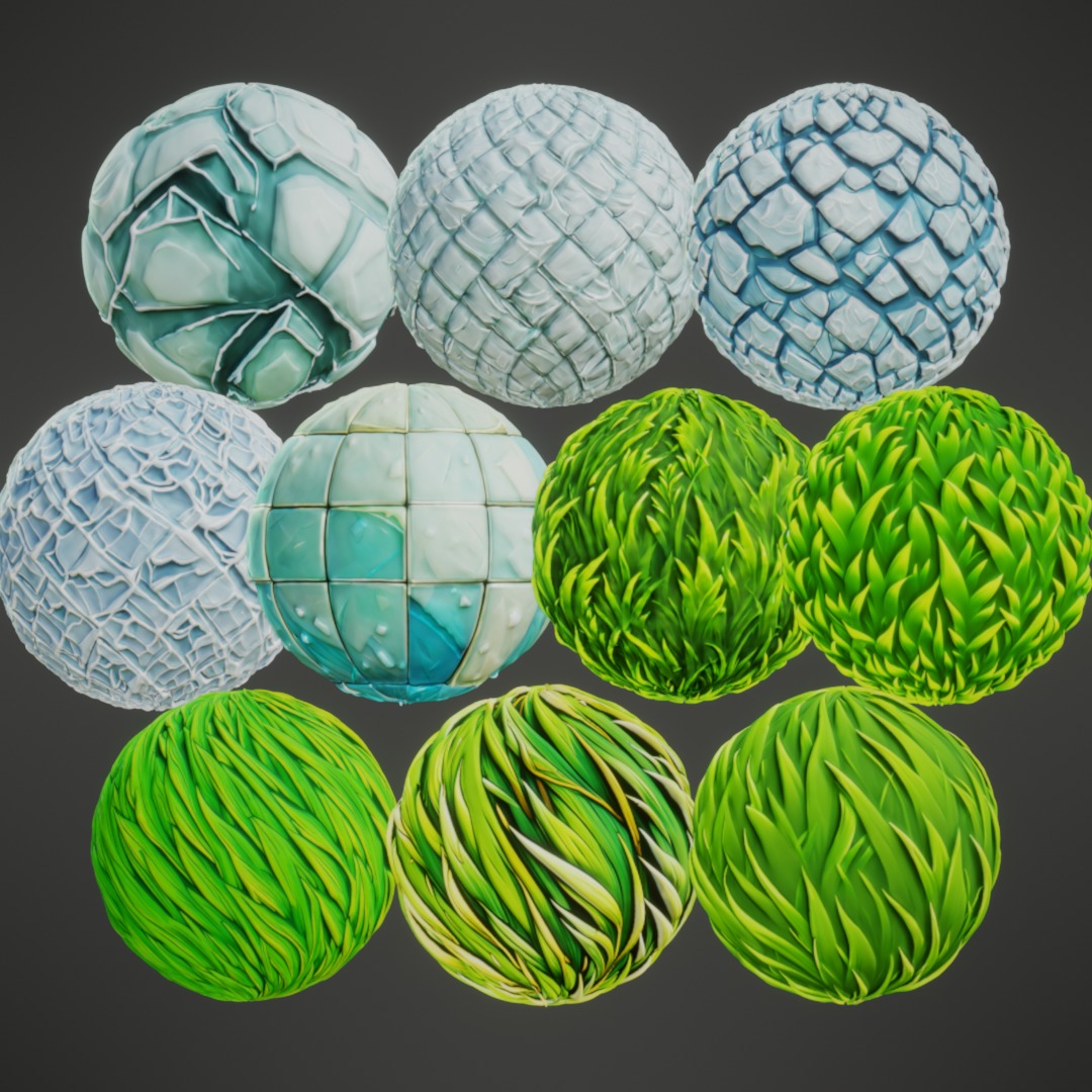 Stylized PBR Textures Mega Bundle Texture_22