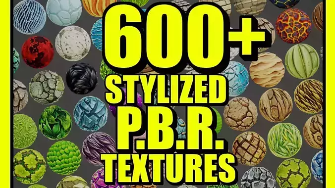 Stylized PBR Textures Mega Bundle Texture