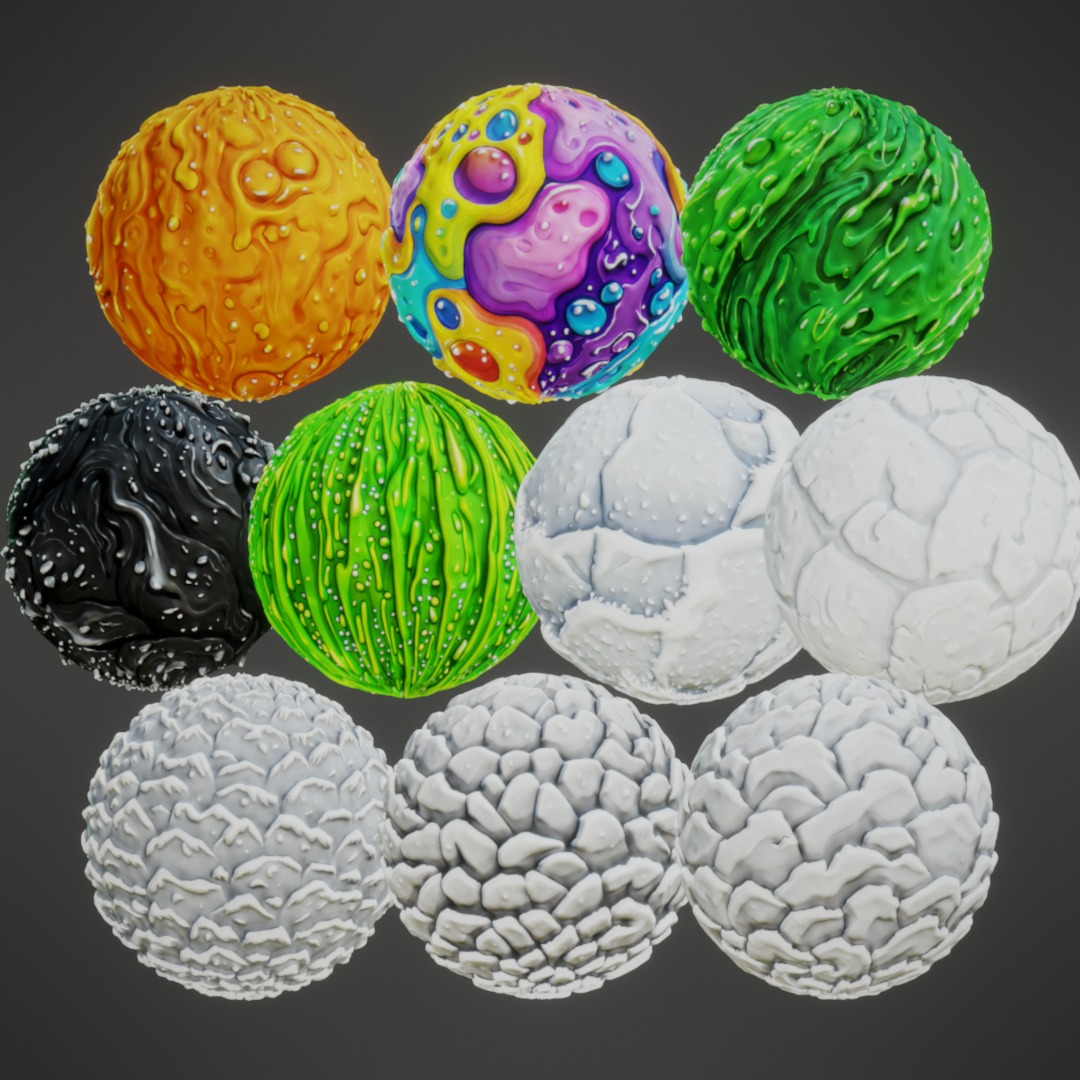 Stylized PBR Textures Mega Bundle Texture_49