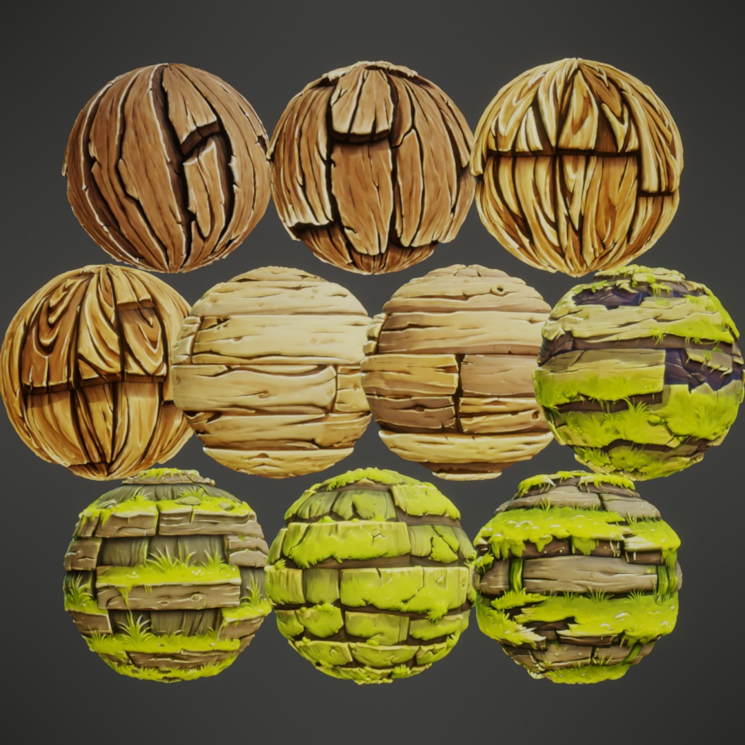 Stylized PBR Textures Mega Bundle Texture_61