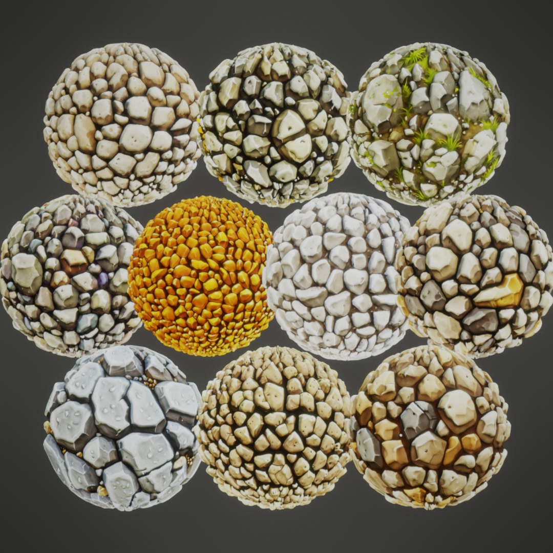 Stylized PBR Textures Mega Bundle Texture_28