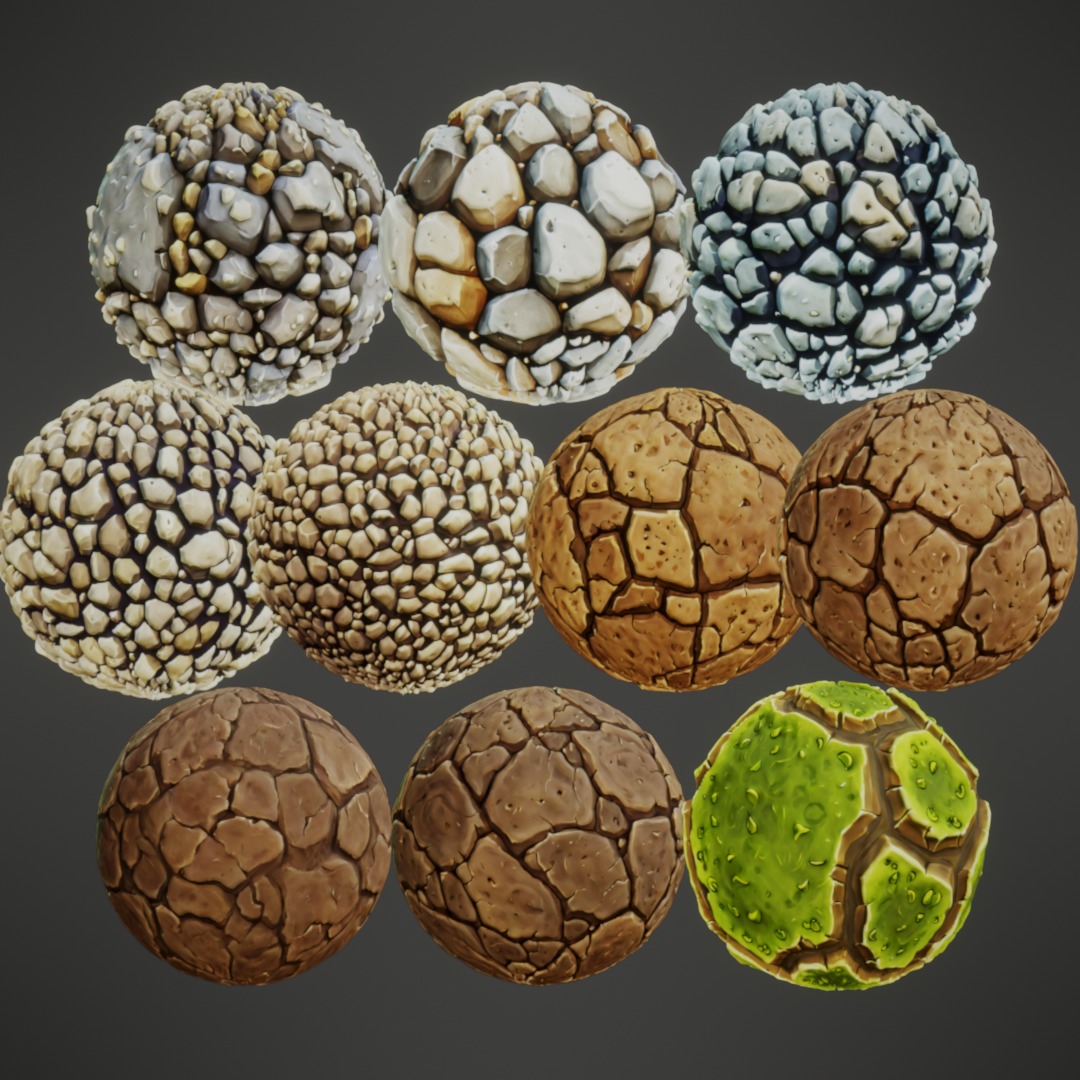 Stylized PBR Textures Mega Bundle Texture_29