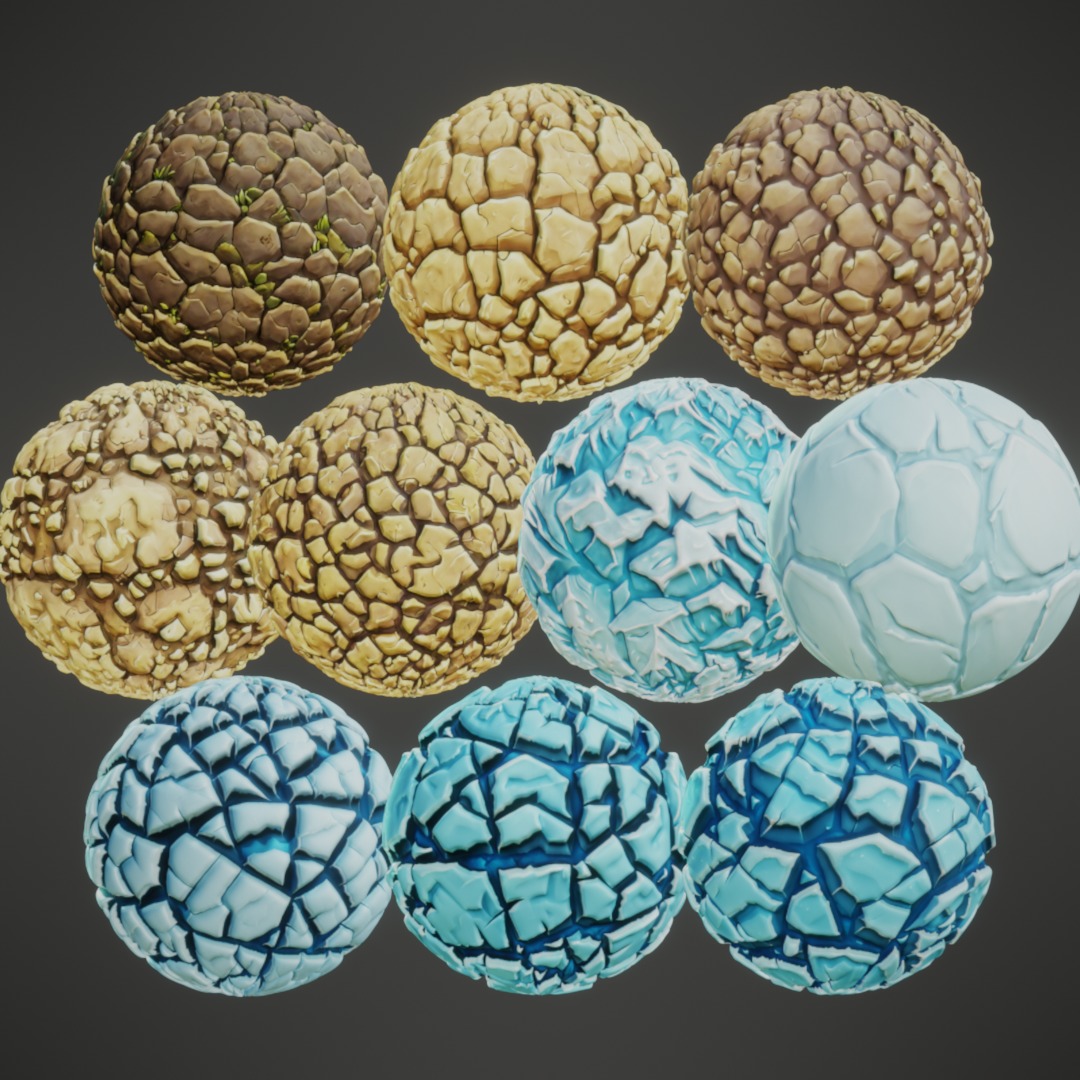 Stylized PBR Textures Mega Bundle Texture_31