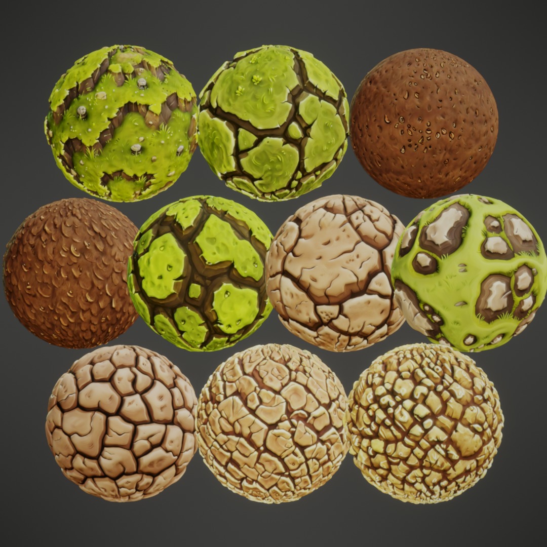 Stylized PBR Textures Mega Bundle Texture_30