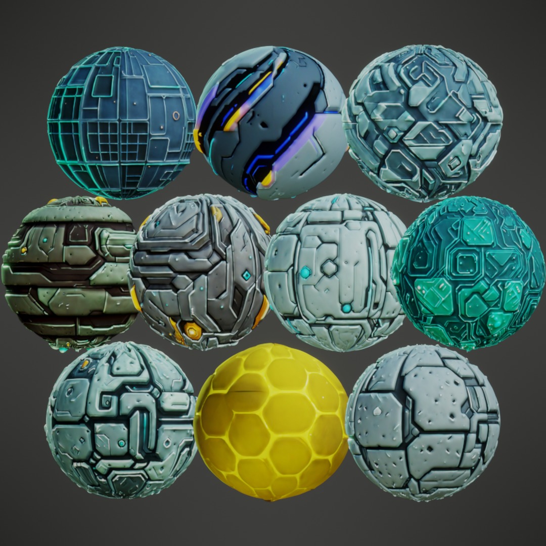 Stylized PBR Textures Mega Bundle Texture_47