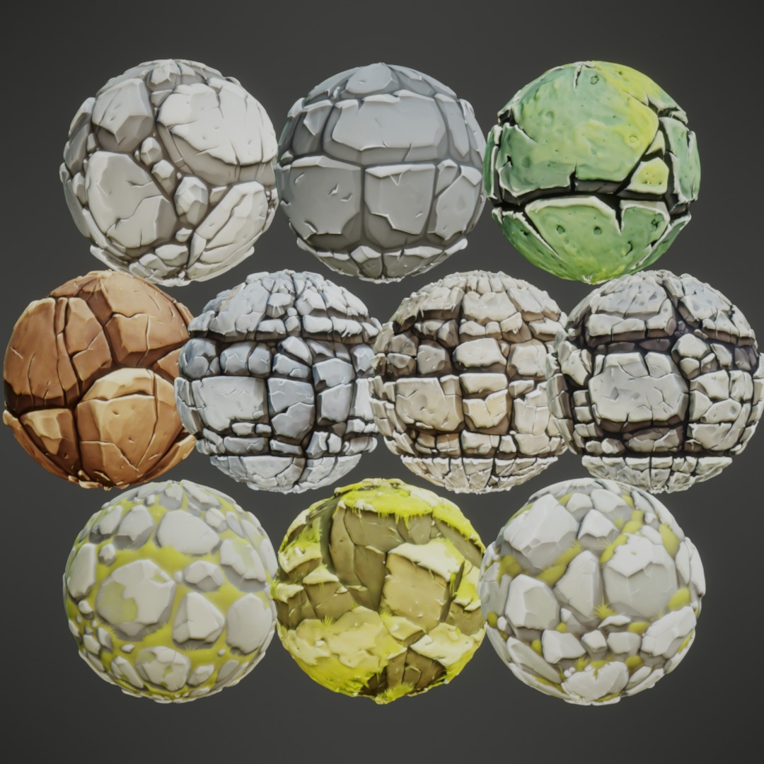 Stylized PBR Textures Mega Bundle Texture_38