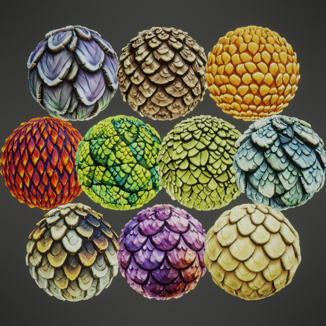 Stylized PBR Textures Mega Bundle Texture_44