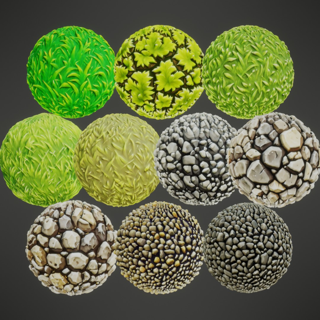 Stylized PBR Textures Mega Bundle Texture_27