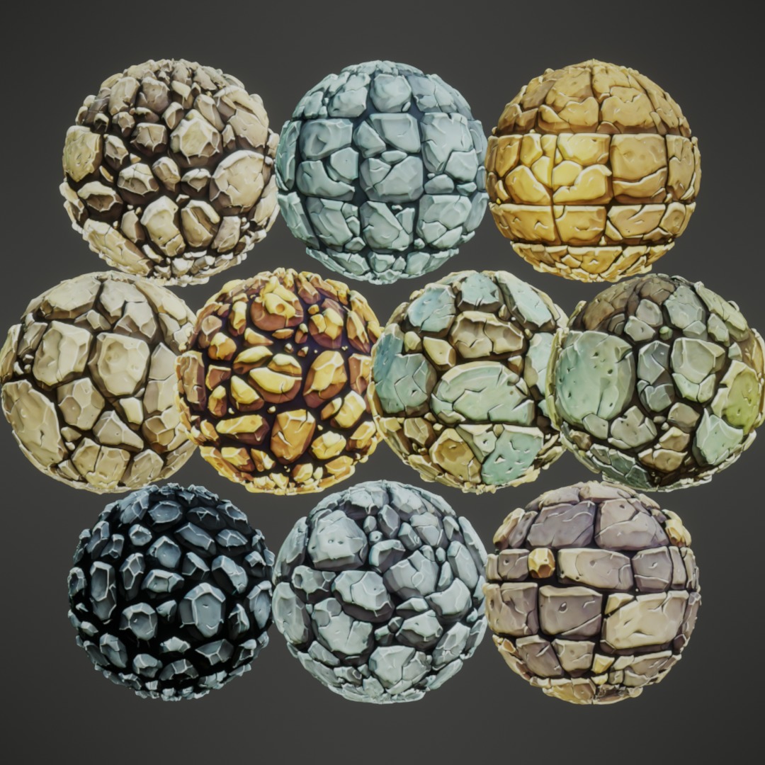 Stylized PBR Textures Mega Bundle Texture_53
