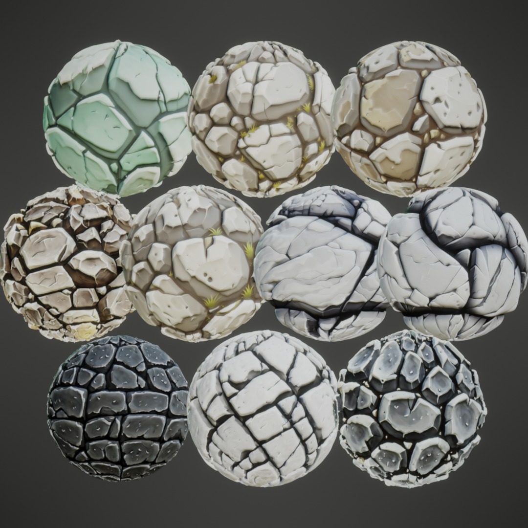Stylized PBR Textures Mega Bundle Texture_37
