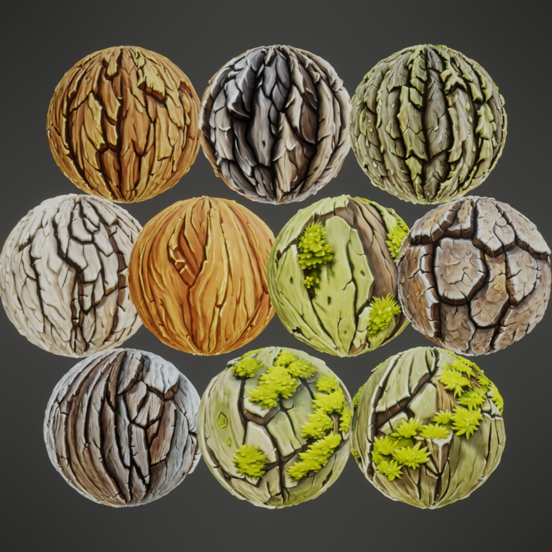 Stylized PBR Textures Mega Bundle Texture_6