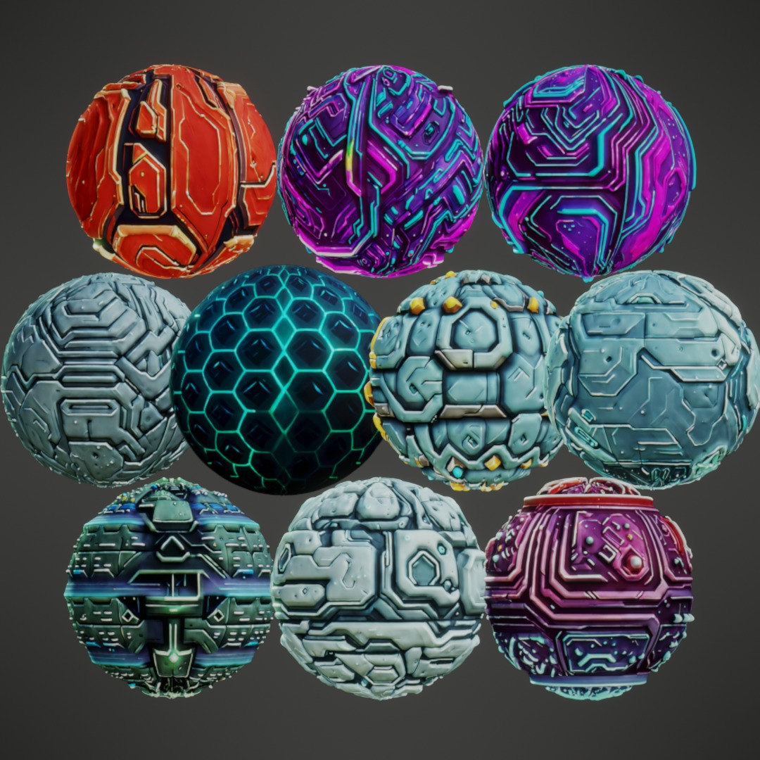 Stylized PBR Textures Mega Bundle Texture_46