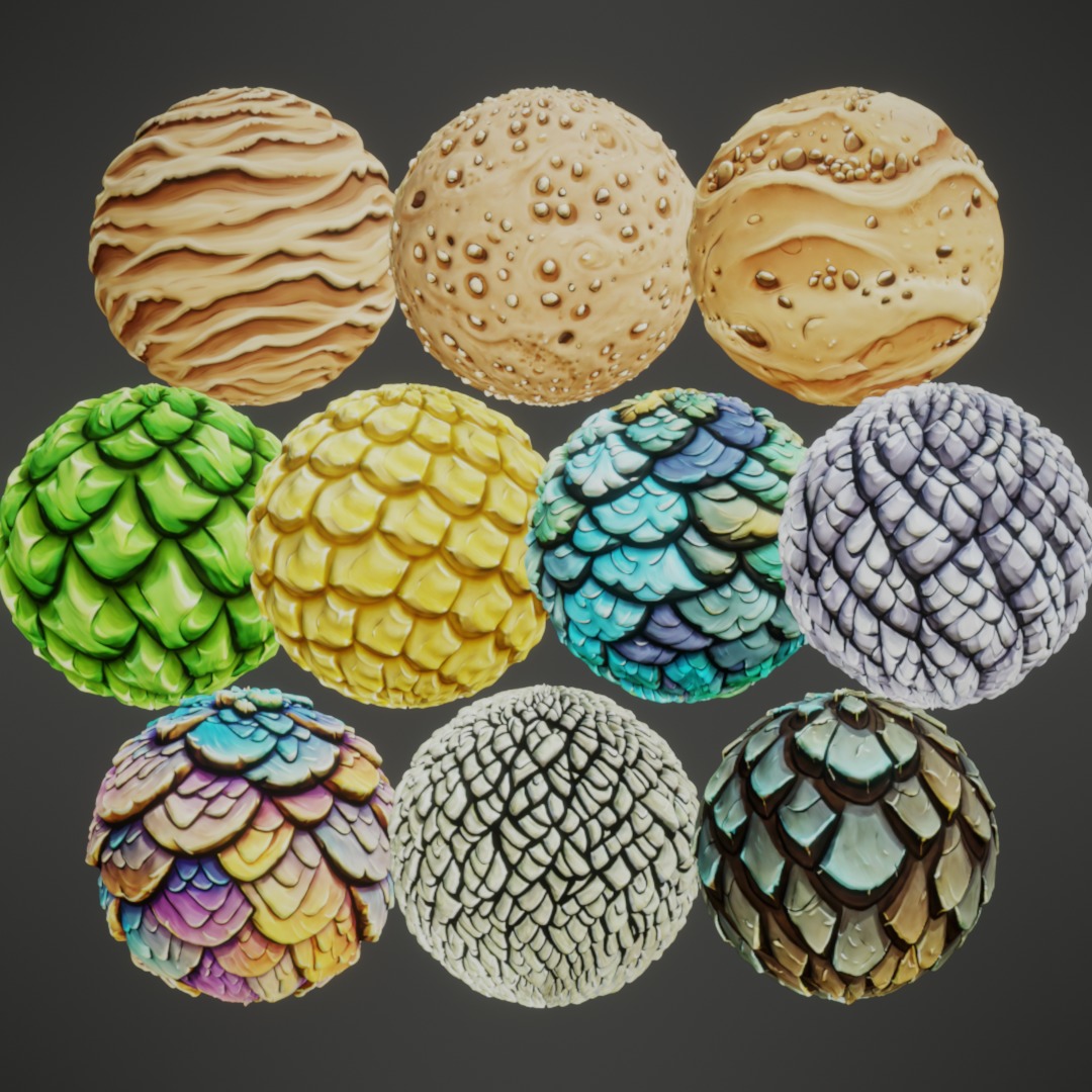 Stylized PBR Textures Mega Bundle Texture_43