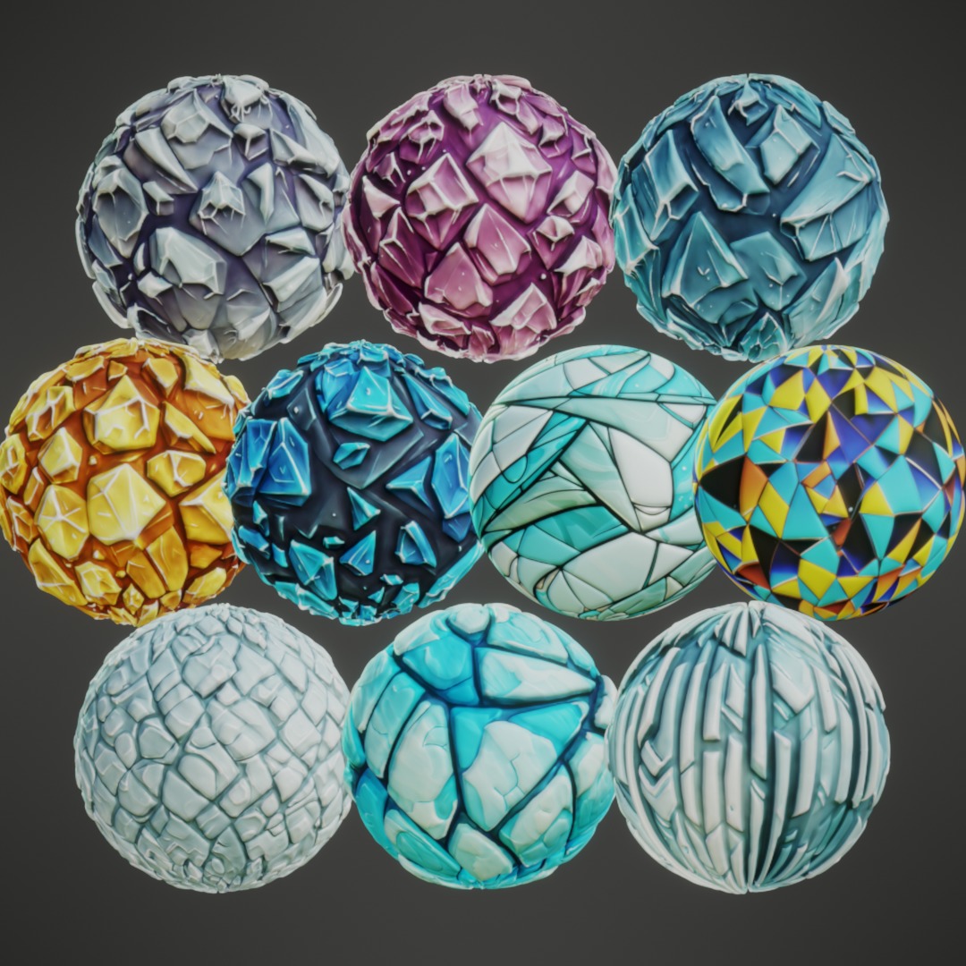 Stylized PBR Textures Mega Bundle Texture_21