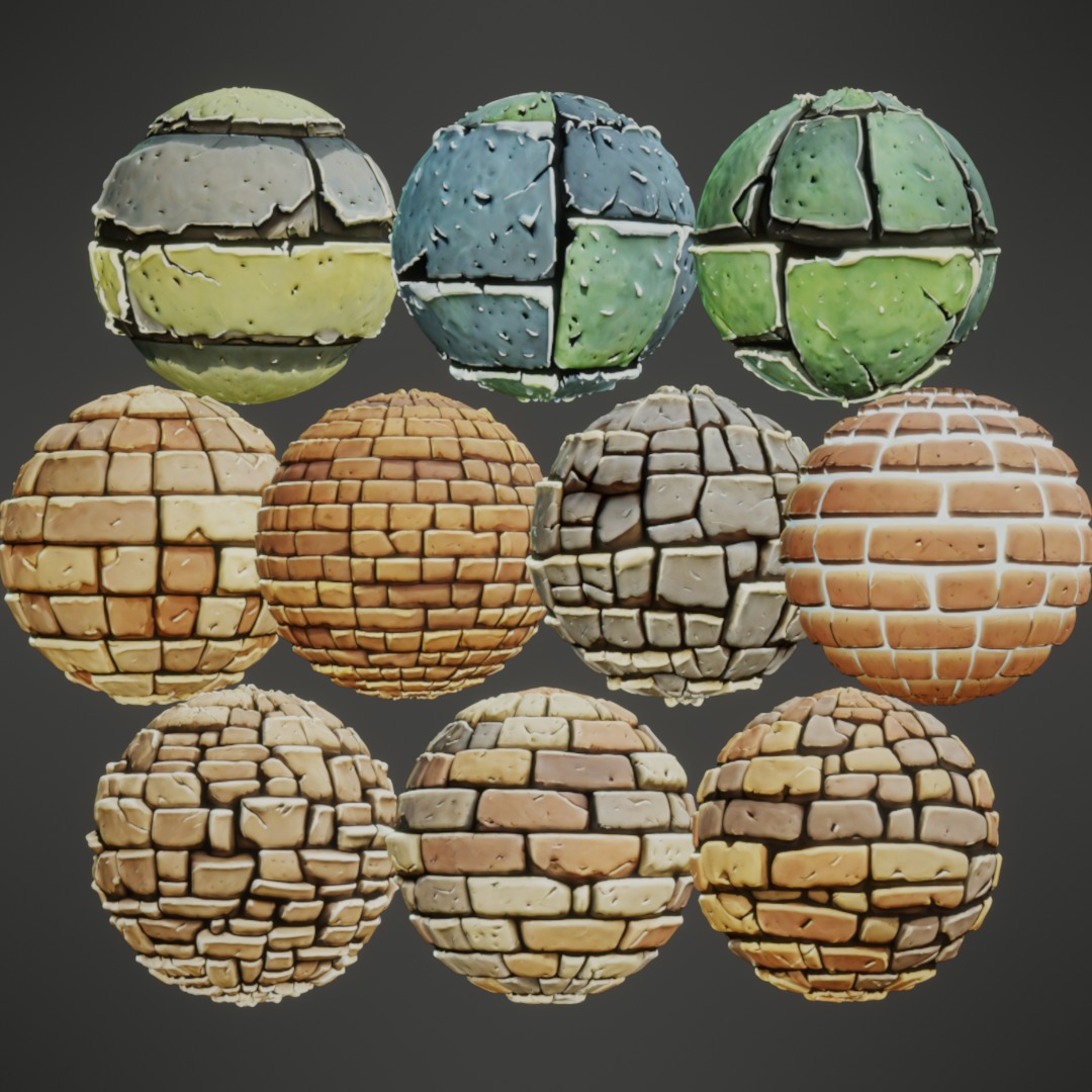Stylized PBR Textures Mega Bundle Texture_11