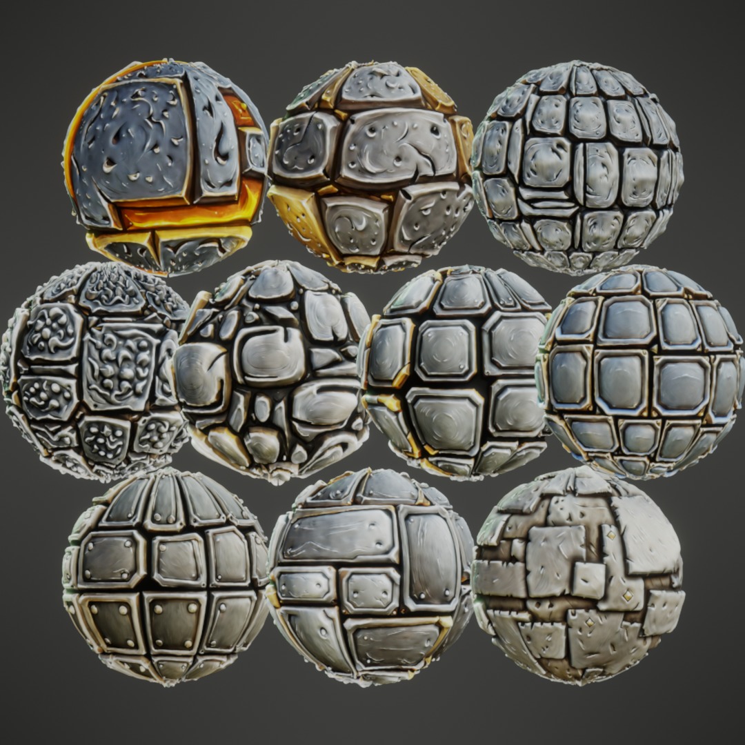 Stylized PBR Textures Mega Bundle Texture_51