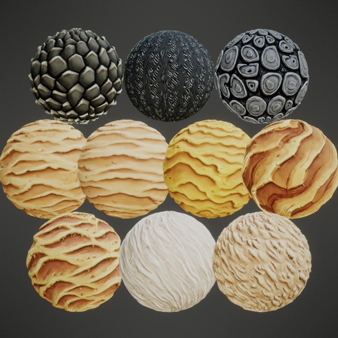 Stylized PBR Textures Mega Bundle Texture_42