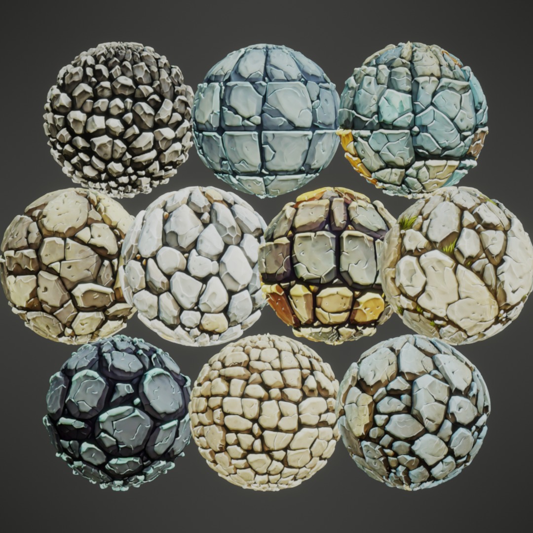 Stylized PBR Textures Mega Bundle Texture_55