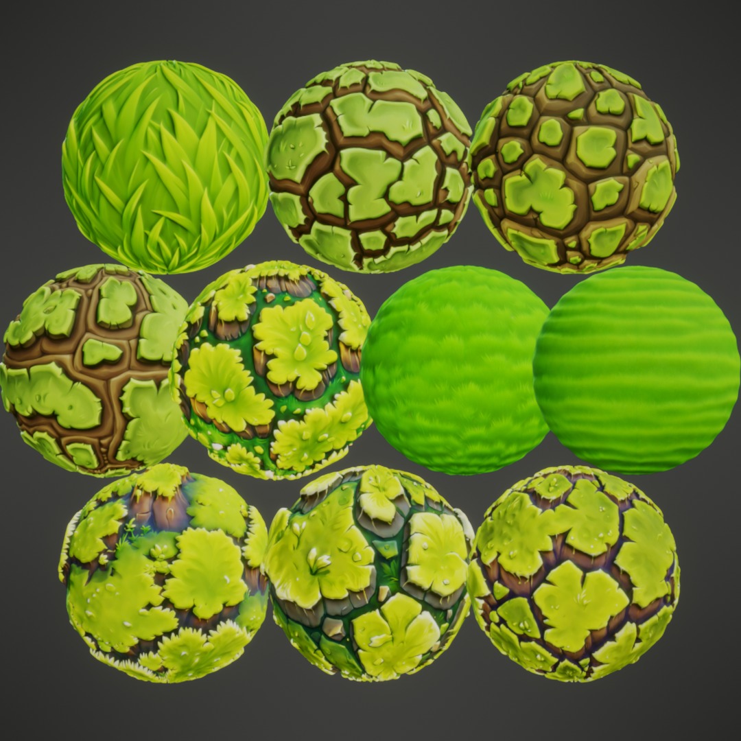 Stylized PBR Textures Mega Bundle Texture_4