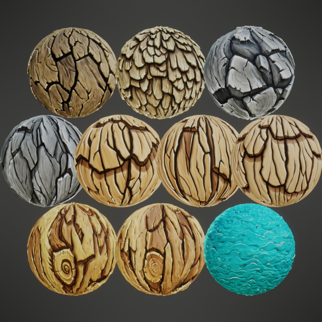 Stylized PBR Textures Mega Bundle Texture_59