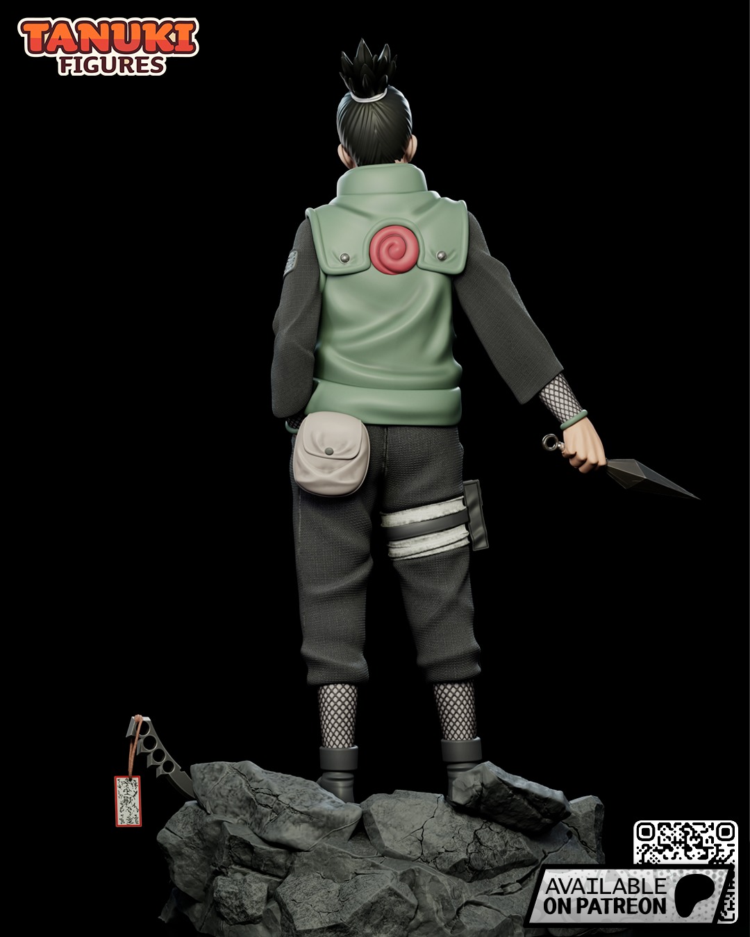 Shikamaru Nara - Naruto - Fullsize 3D print model_2