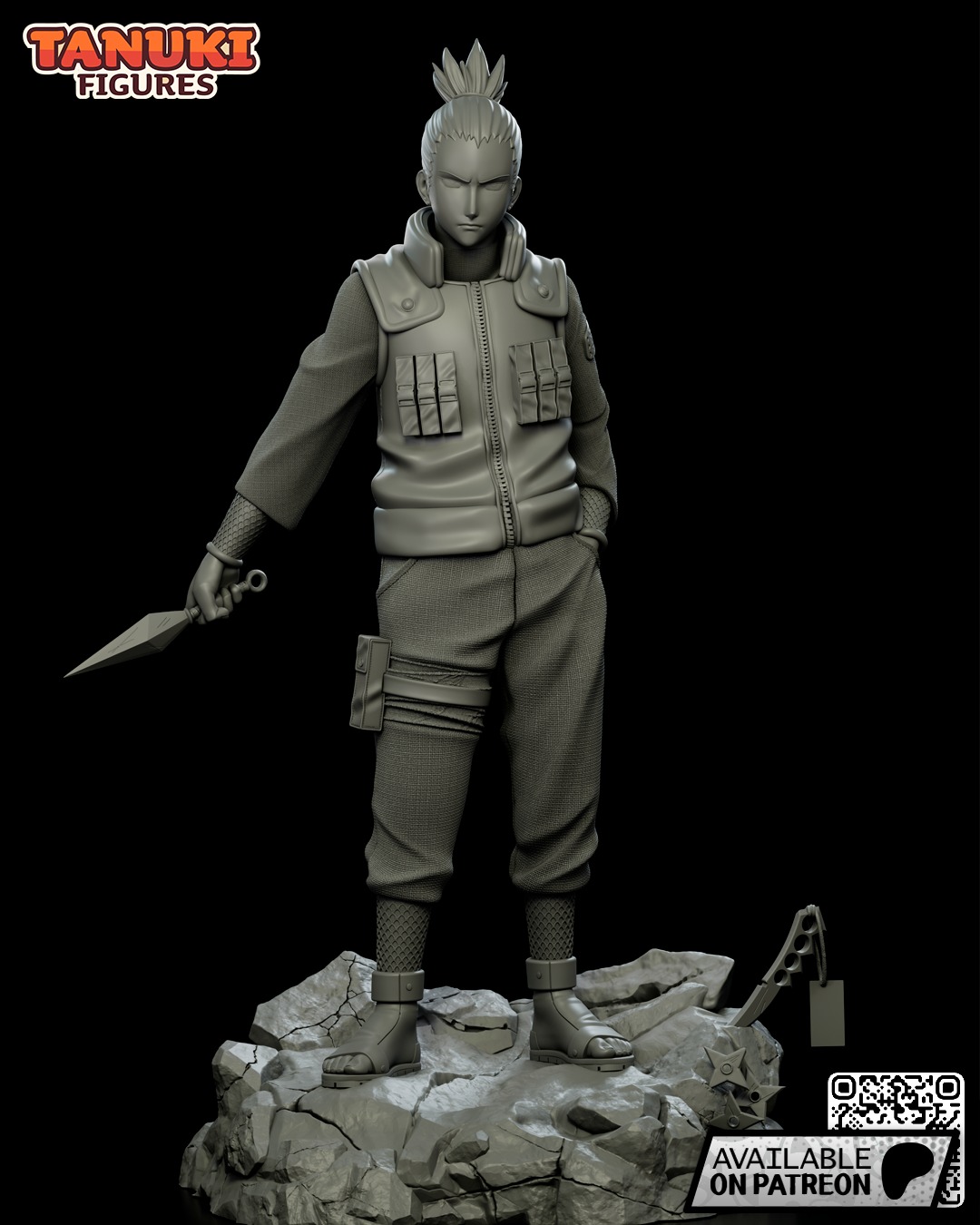 Shikamaru Nara - Naruto - Fullsize 3D print model_3