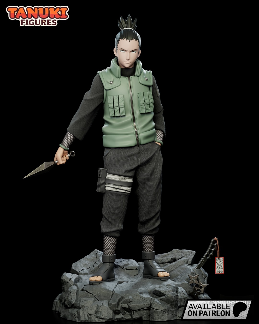 Shikamaru Nara - Naruto - Fullsize 3D print model_1