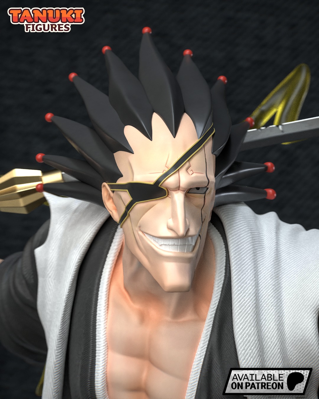 Zaraki Kenpachi - Bleach - Fullsize 3D print model_1