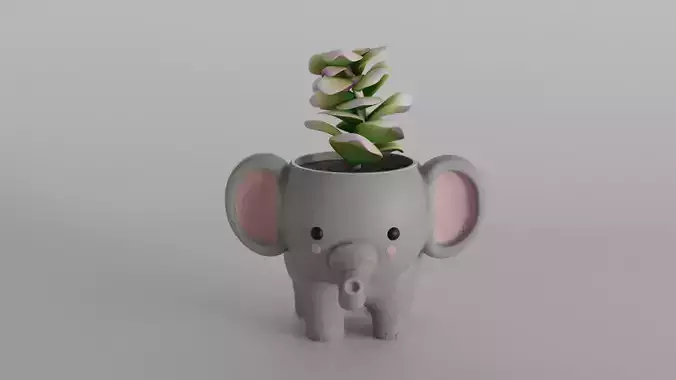 Adorable Elephant Planter 