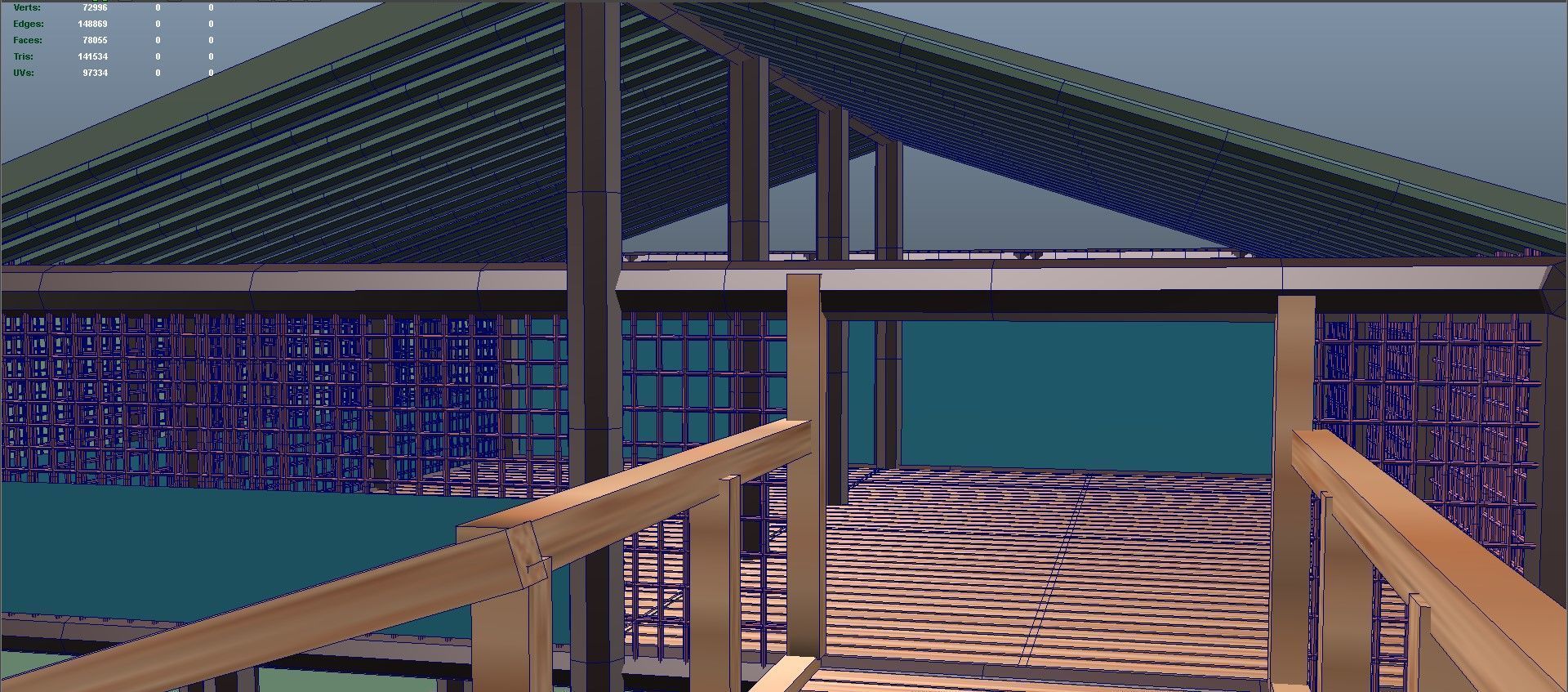 Sheep shed 3D model_9