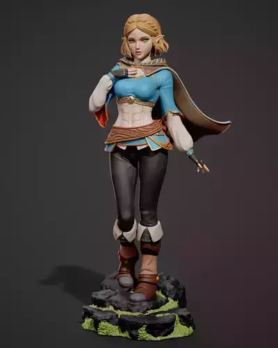 Princess Zelda 3D print model