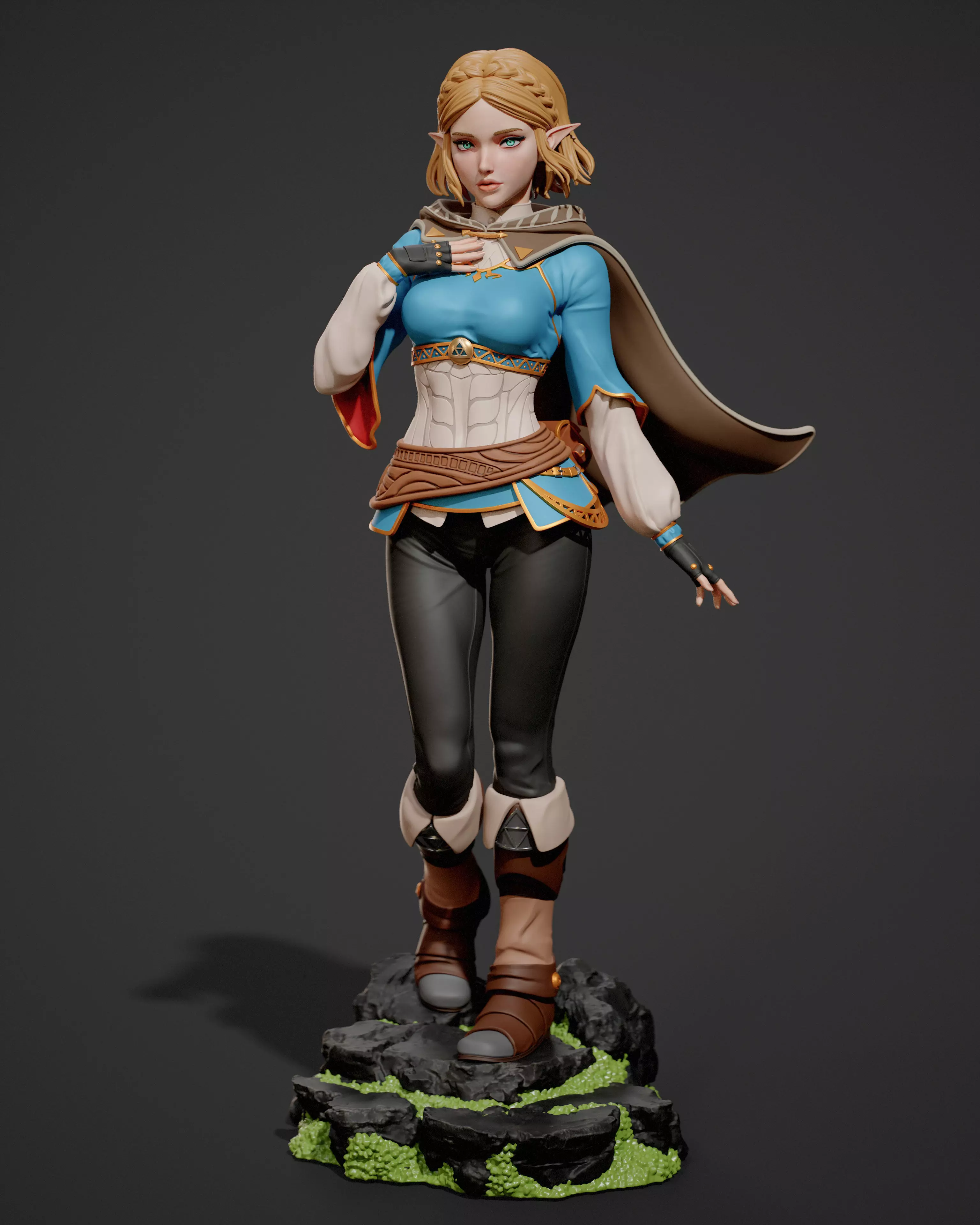 Princess Zelda 3D print model_0