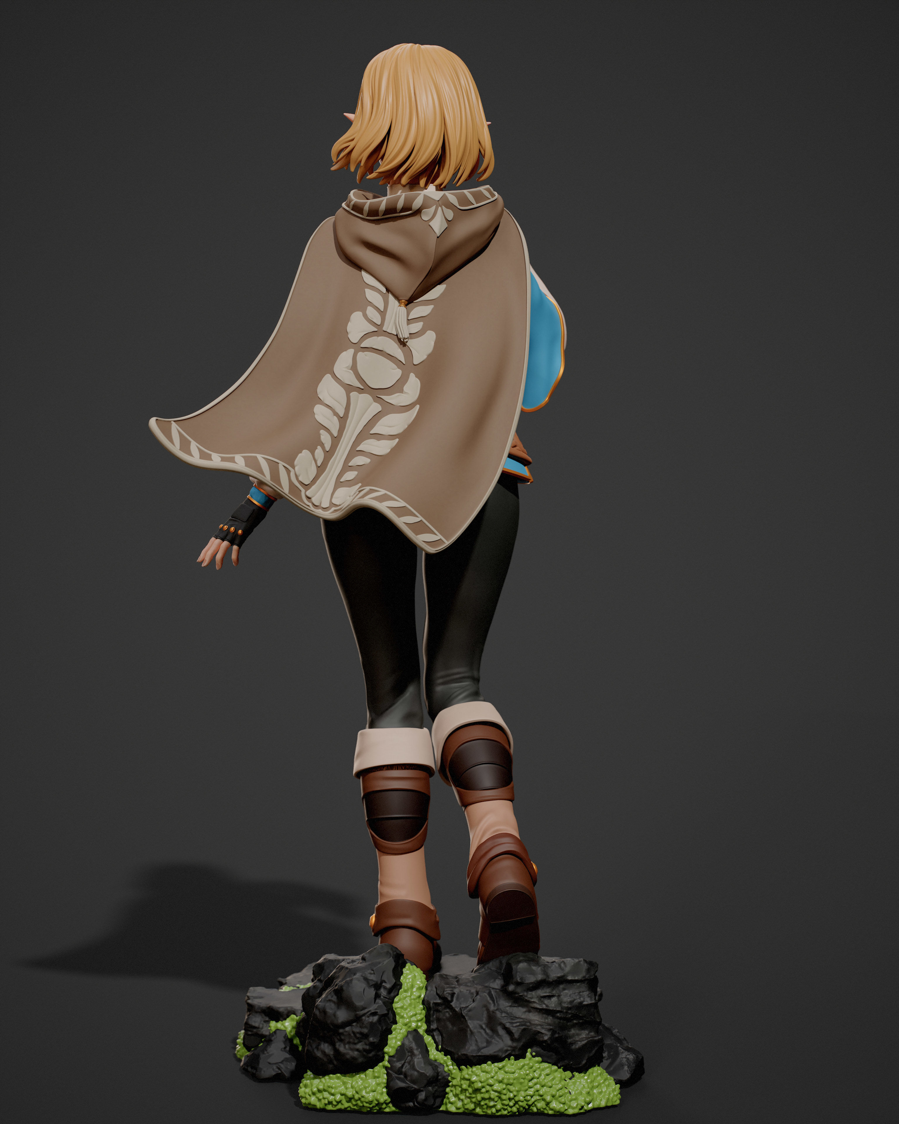 Princess Zelda 3D print model_8