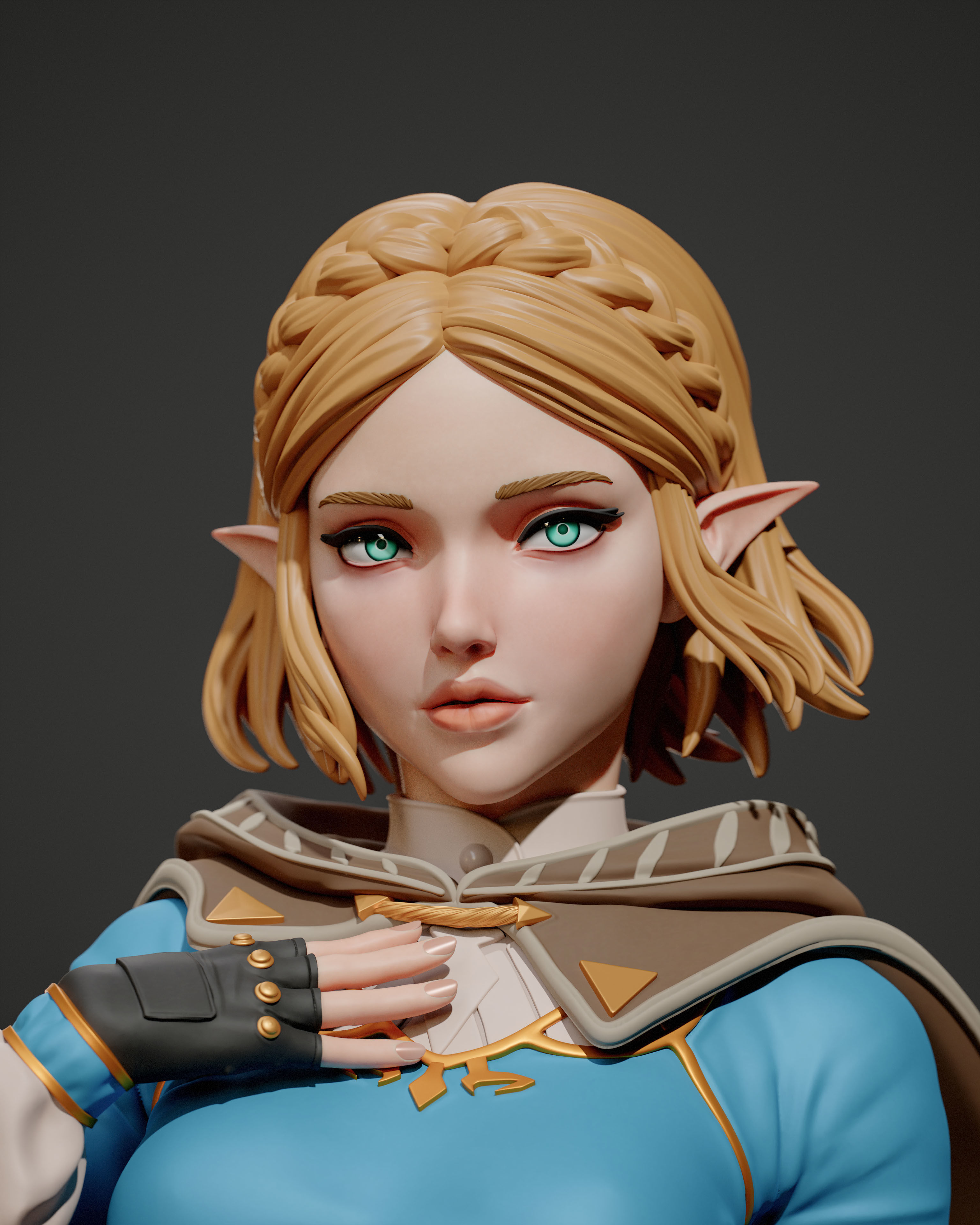 Princess Zelda 3D print model_9