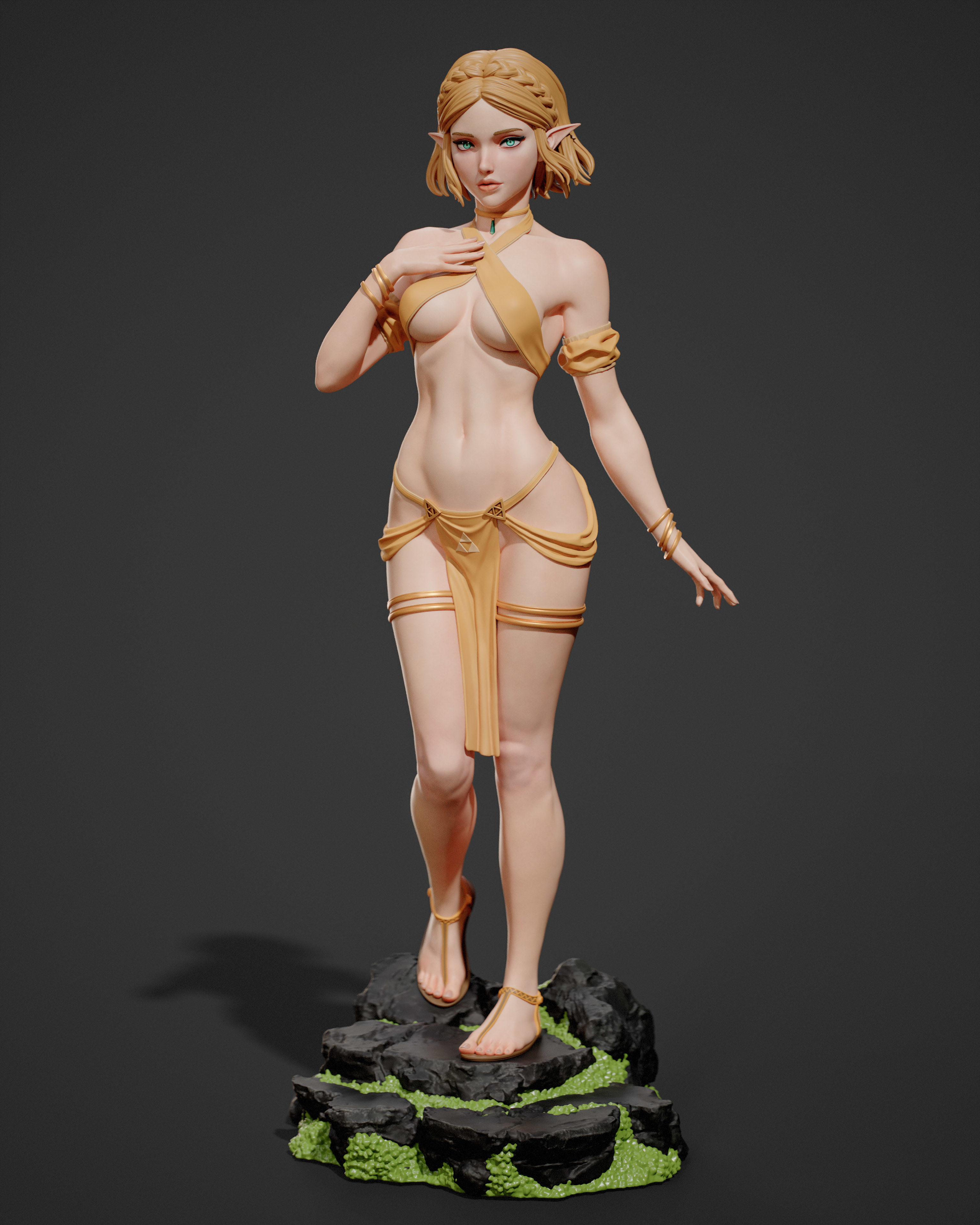 Princess Zelda 3D print model_2