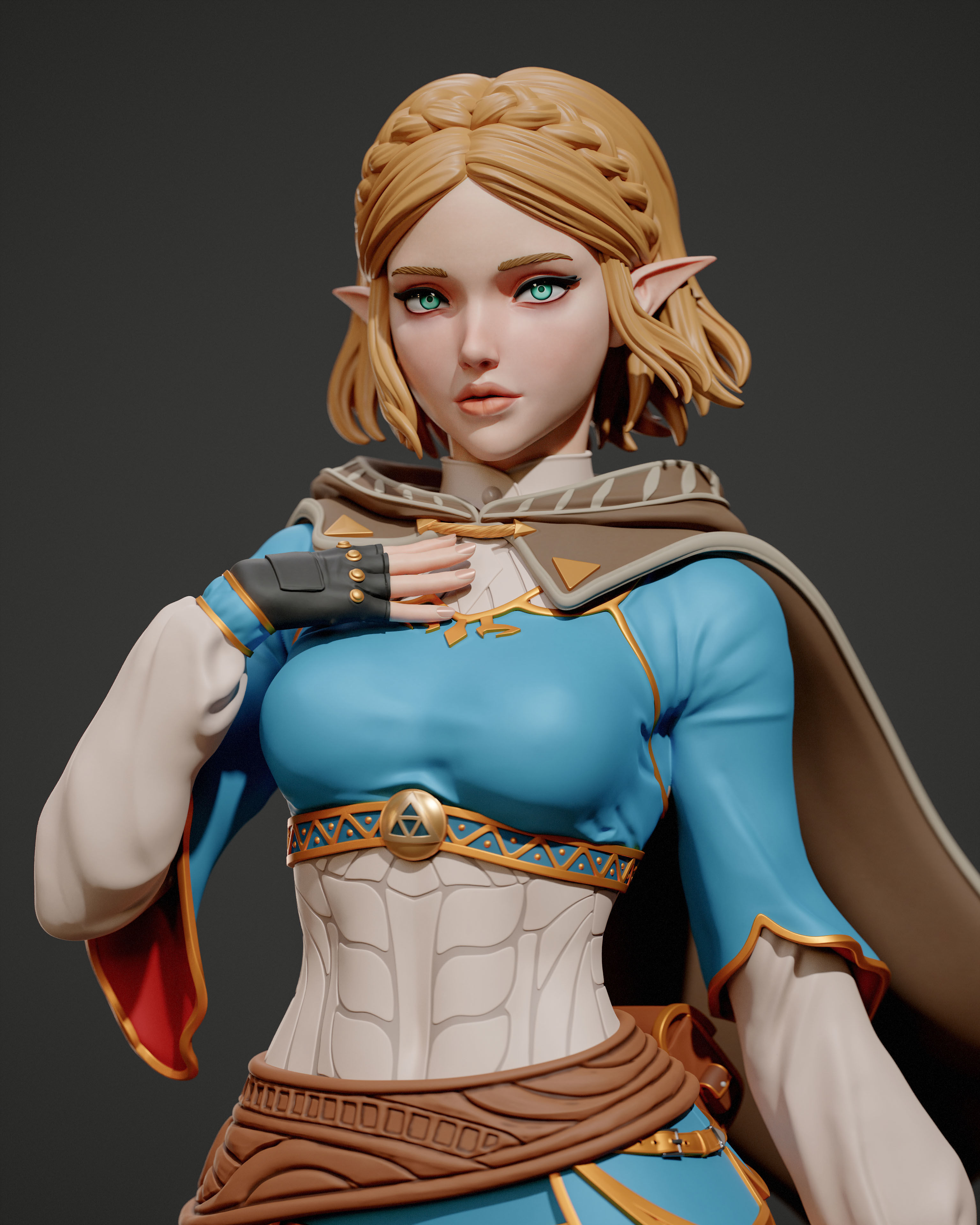 Princess Zelda 3D print model_1