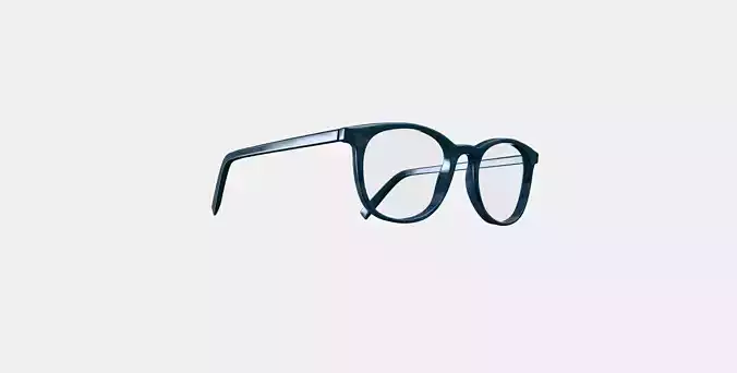 Durand Eyeglasses in Striped Pacific 3D model