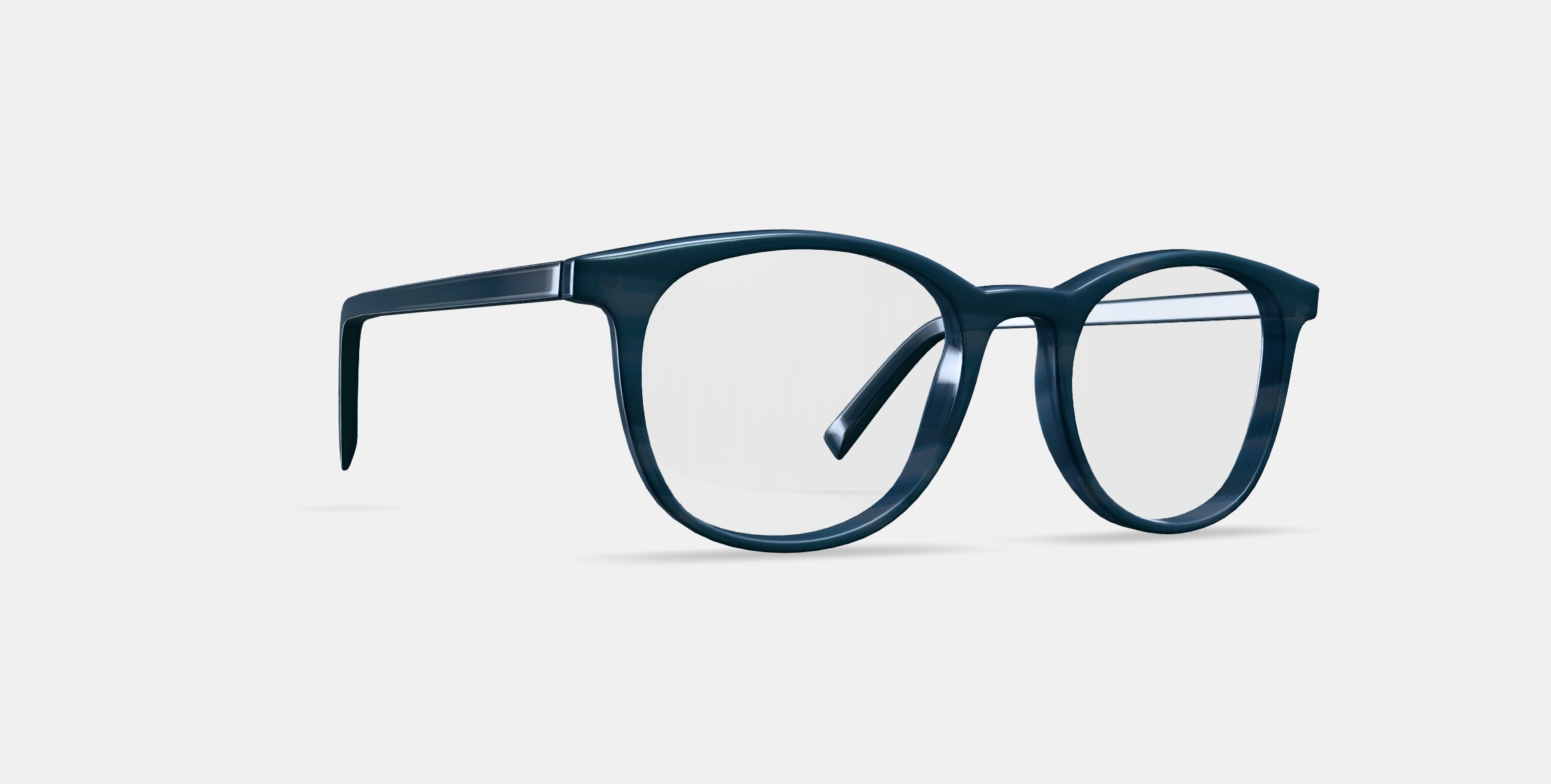 Durand Eyeglasses in Striped Pacific 3D model_9