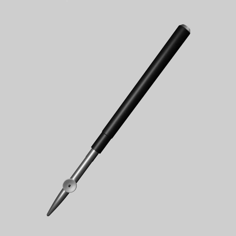 Ruling Pen 3D model_3
