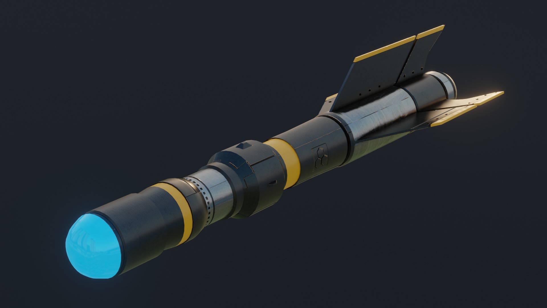 Missile Asset Pack 3D model_3