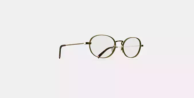 Albie Eyeglasses in Polished Gold 3D model