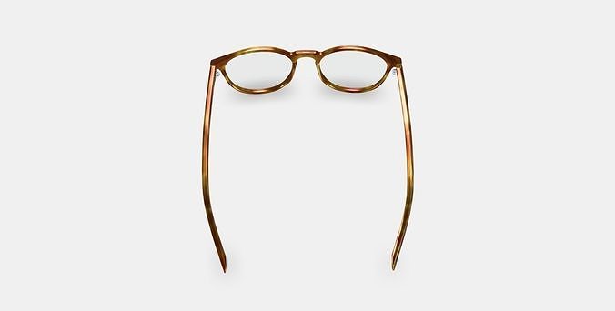 Butler Eyeglasses in Butterscotch Tortoise 3D model 4