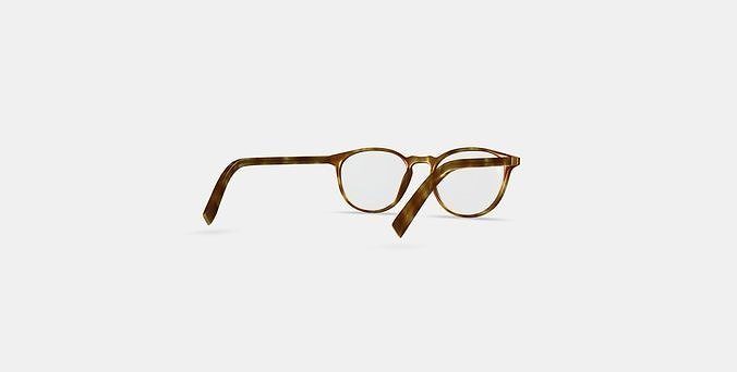 Butler Eyeglasses in Butterscotch Tortoise 3D model 3