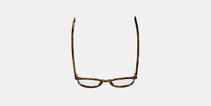 Butler Eyeglasses in Butterscotch Tortoise 3D model 7